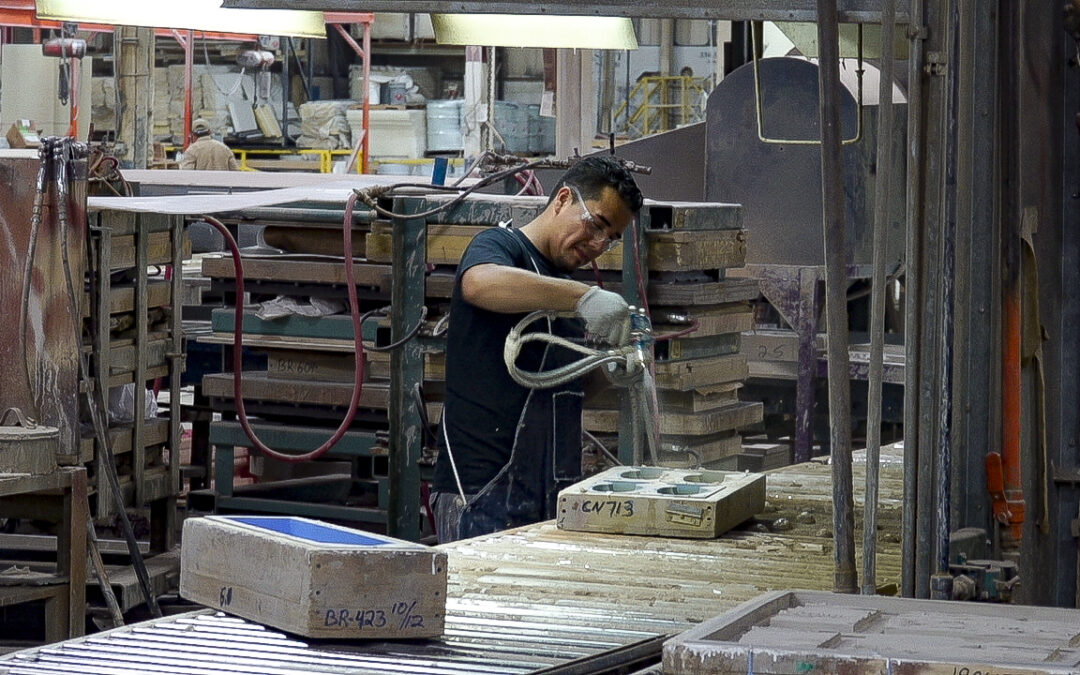 pouring a mold