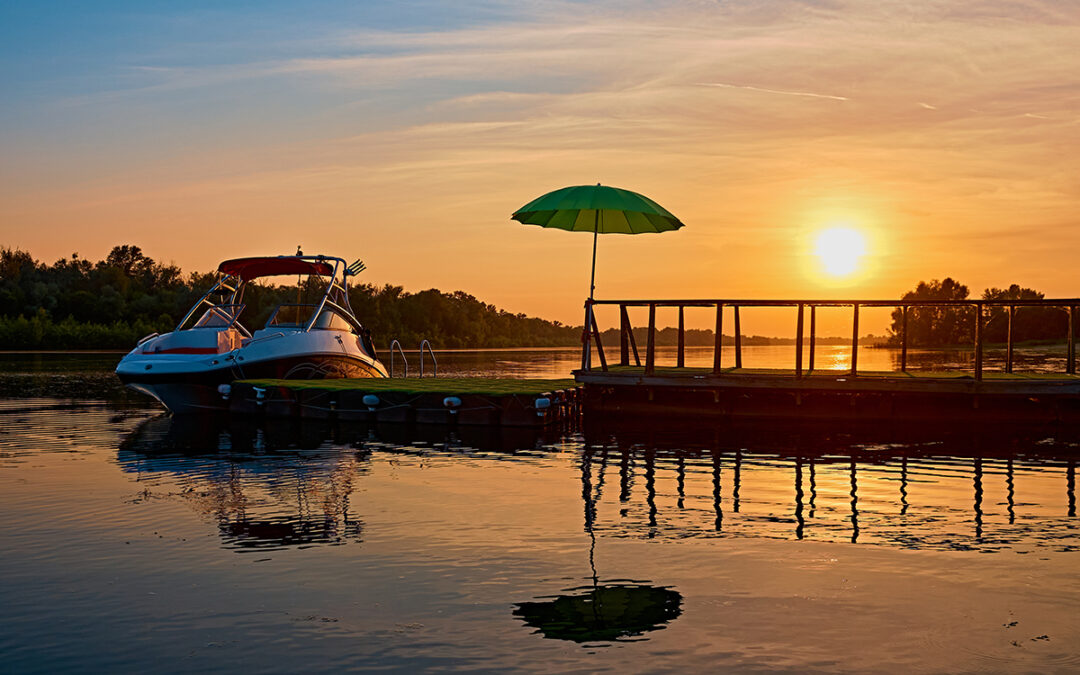 sunset boat